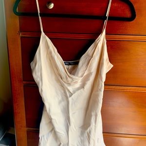 Zara cowl neck satin camisole